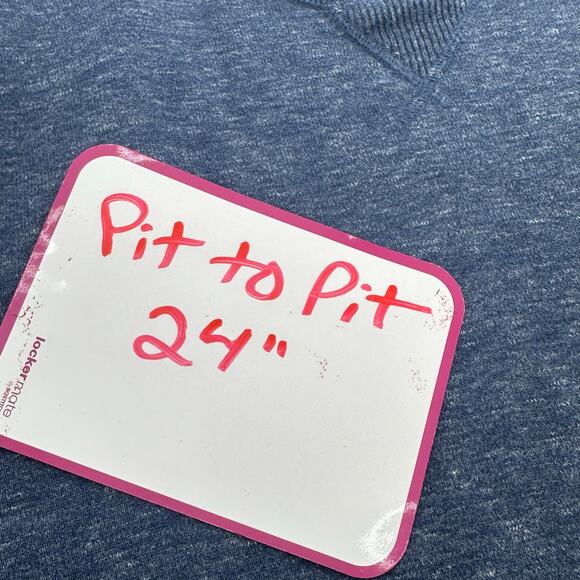 J. Crew 100% Cotton Sweater Mens Size XL Crewneck Blue Preppy Classic Cozy Basic - Picture 4 of 5